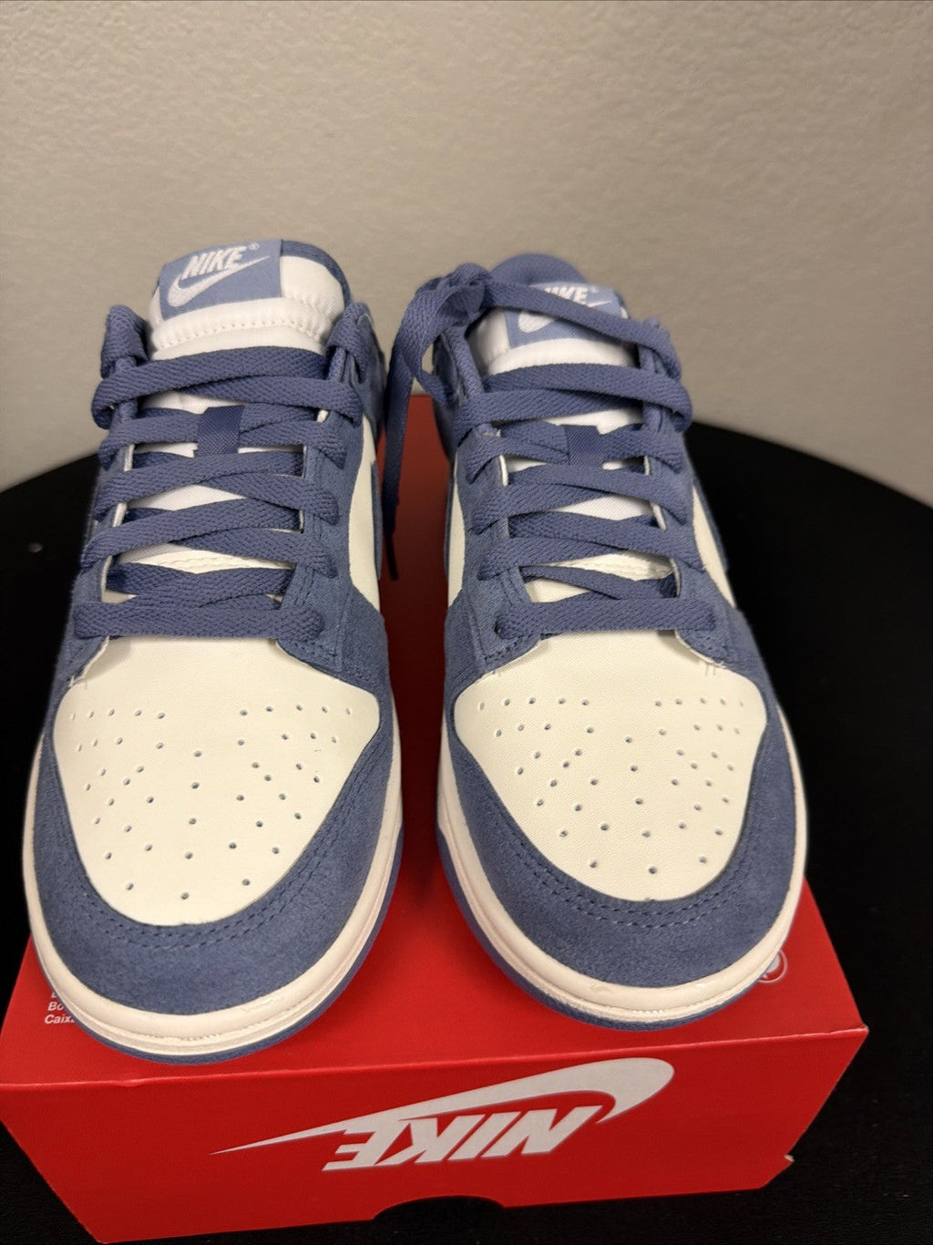 Nike Dunk Low Mini Swoosh - World Indigo W - Size 8.5 - product image from the listing.