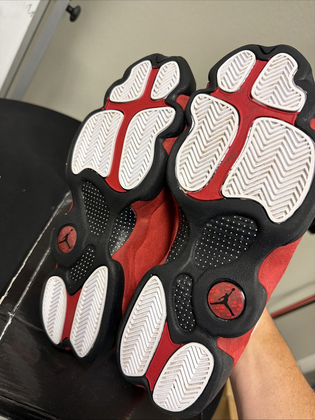Air Jordan Cherry 13 Size 10 Retro Nike 2010 Release White, in Red Black 414571-101 - product image from the listing.