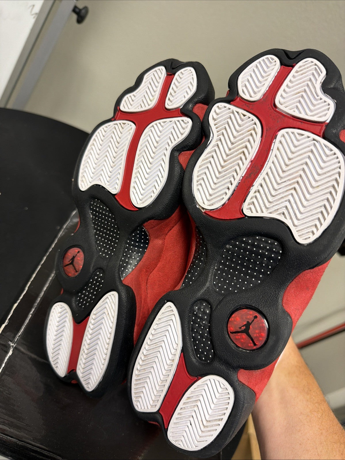 Air Jordan Cherry 13 Size 10 Retro Nike 2010 Release White, in Red Black 414571-101 - product image from the listing.