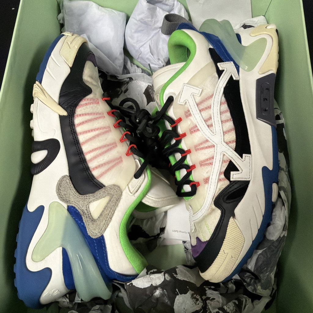 Men's Off-White ODSY-2000 Colorblock White Black Blue Size 8 /41 Super Clean - product image from the listing.