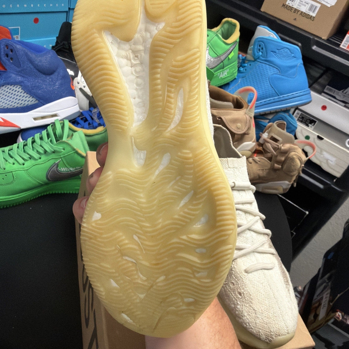 adidas Yeezy Boost 380 Calcite Glow (227) - Size 9 - product image from the listing.