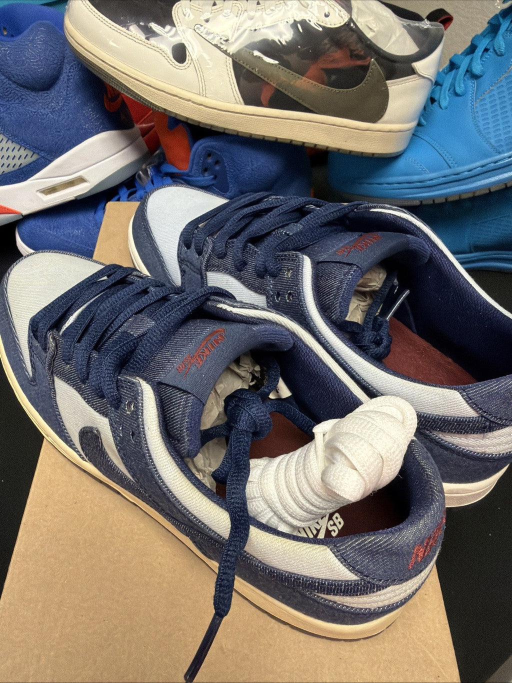 SB Zoom Dunk Low Pro Binary Blue Size 9 by Nike - product image from the listing.