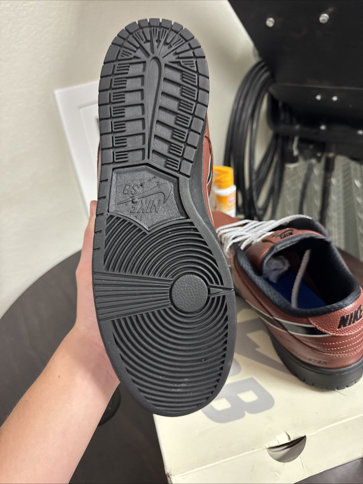 Limosine Skateboards x Nike Dunk SB Low Football - Size 14 - product image from the listing.