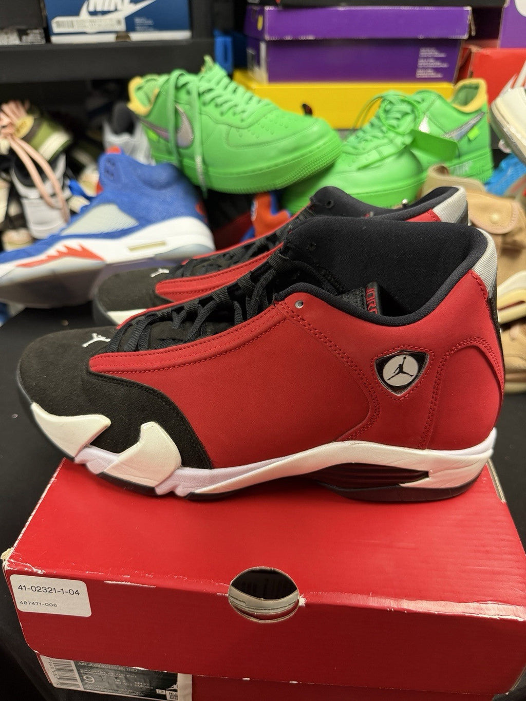 Air Jordan 14 Red Black White - product image from the listing.