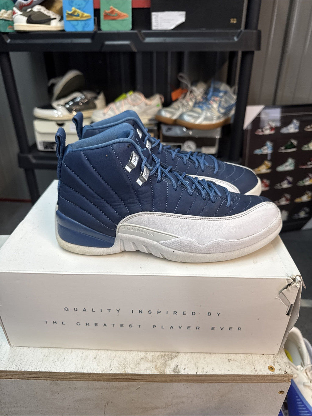 Jordan 12 Retro Indigo 2020 - Size 8.5 - product image from the listing.
