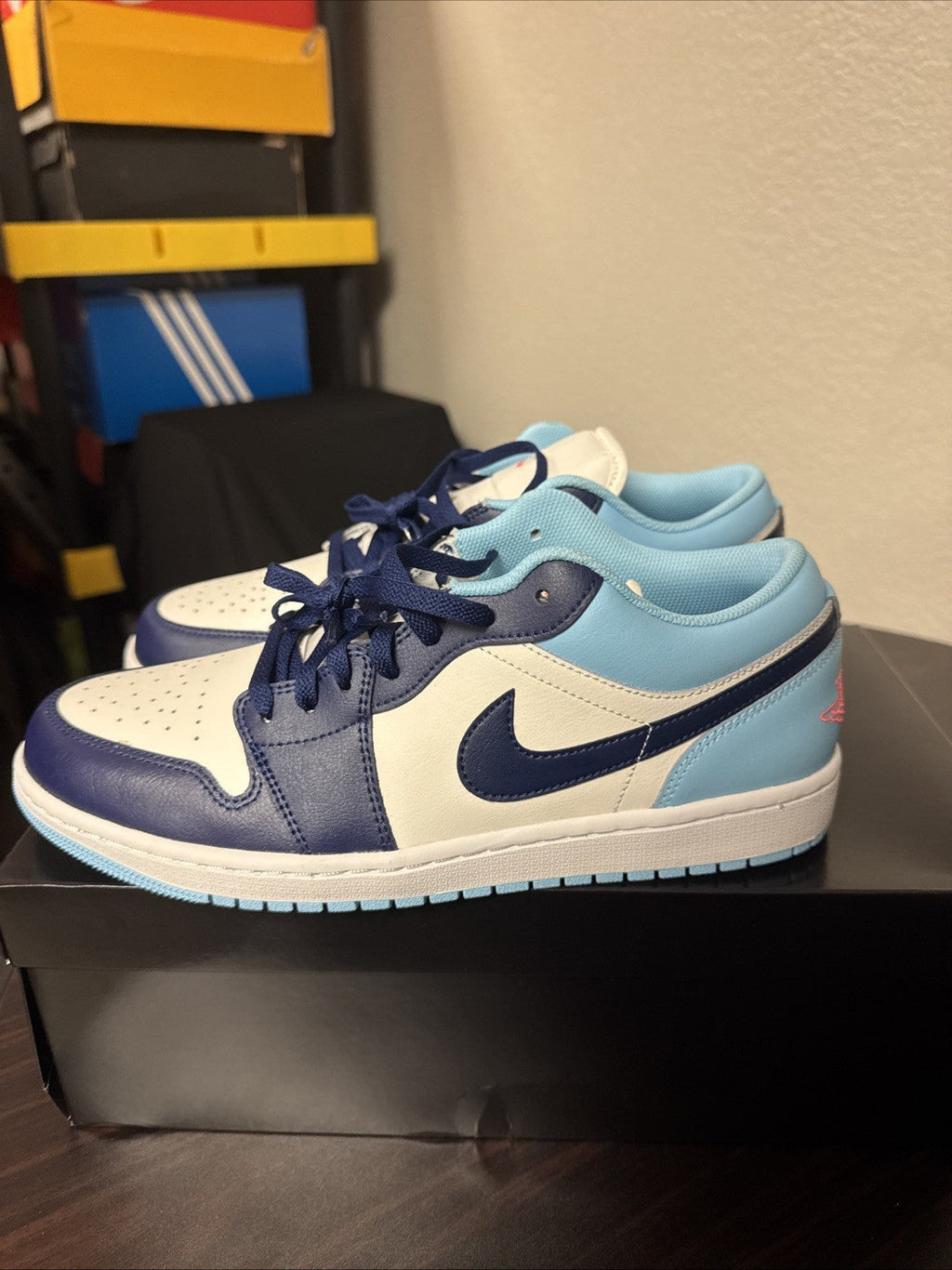 Jordan 1's Nike Low Sail Blue Chill Void Size 10.5 2025 Release - product image from the listing.