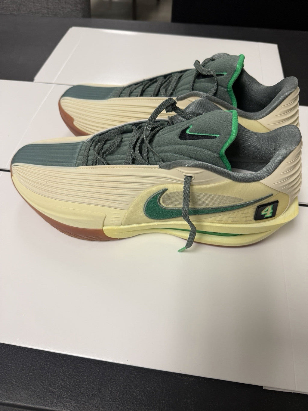 "Jrue Holiday PE" Nike Air Zoom GT Cut 3 Turbo Sneakers, Size 12 IH2371-700 - product image from the listing.