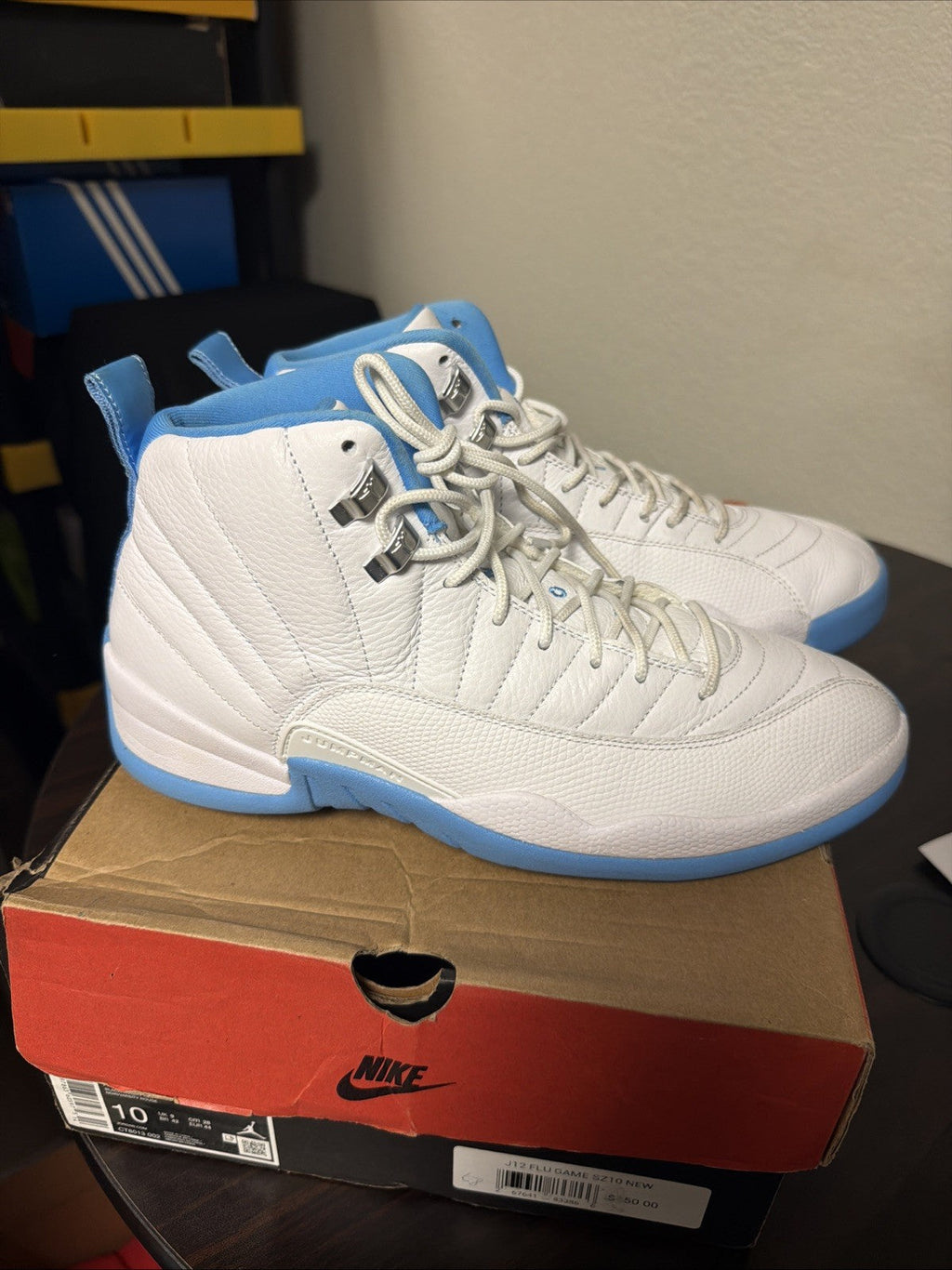 Air Jordan 12 Retro 2025 Melo casual basketball authentic shoe CT8013-112 for Men - product image from the listing.