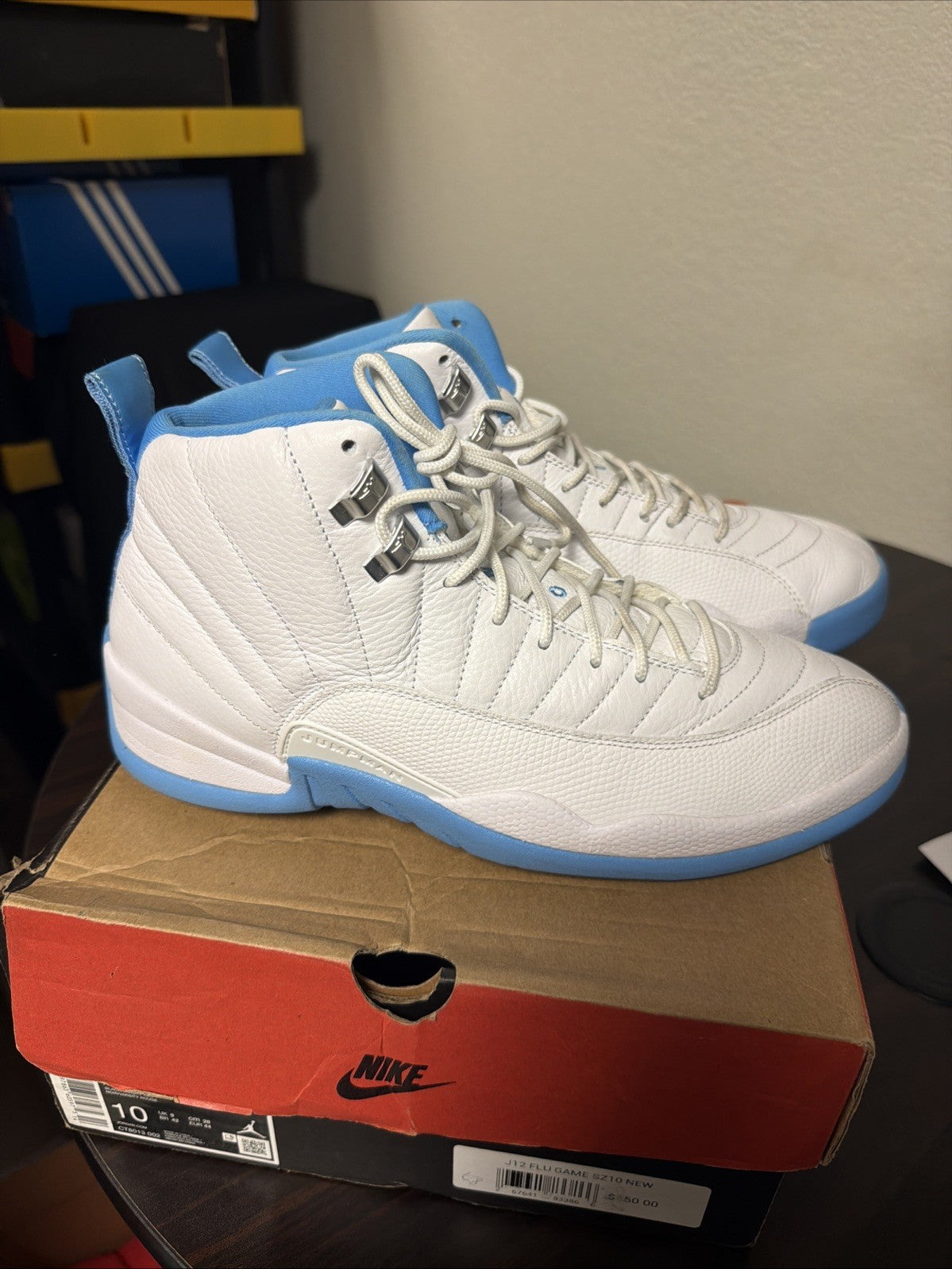 Air Jordan 12 Retro 2025 Melo casual basketball authentic shoe CT8013-112 for Men - product image from the listing.