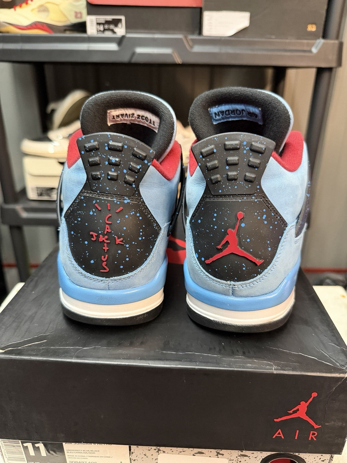 x Travis Scott Cactus Jack SIZE 11 - Nike Jordan 4 Retro - product image from the listing.