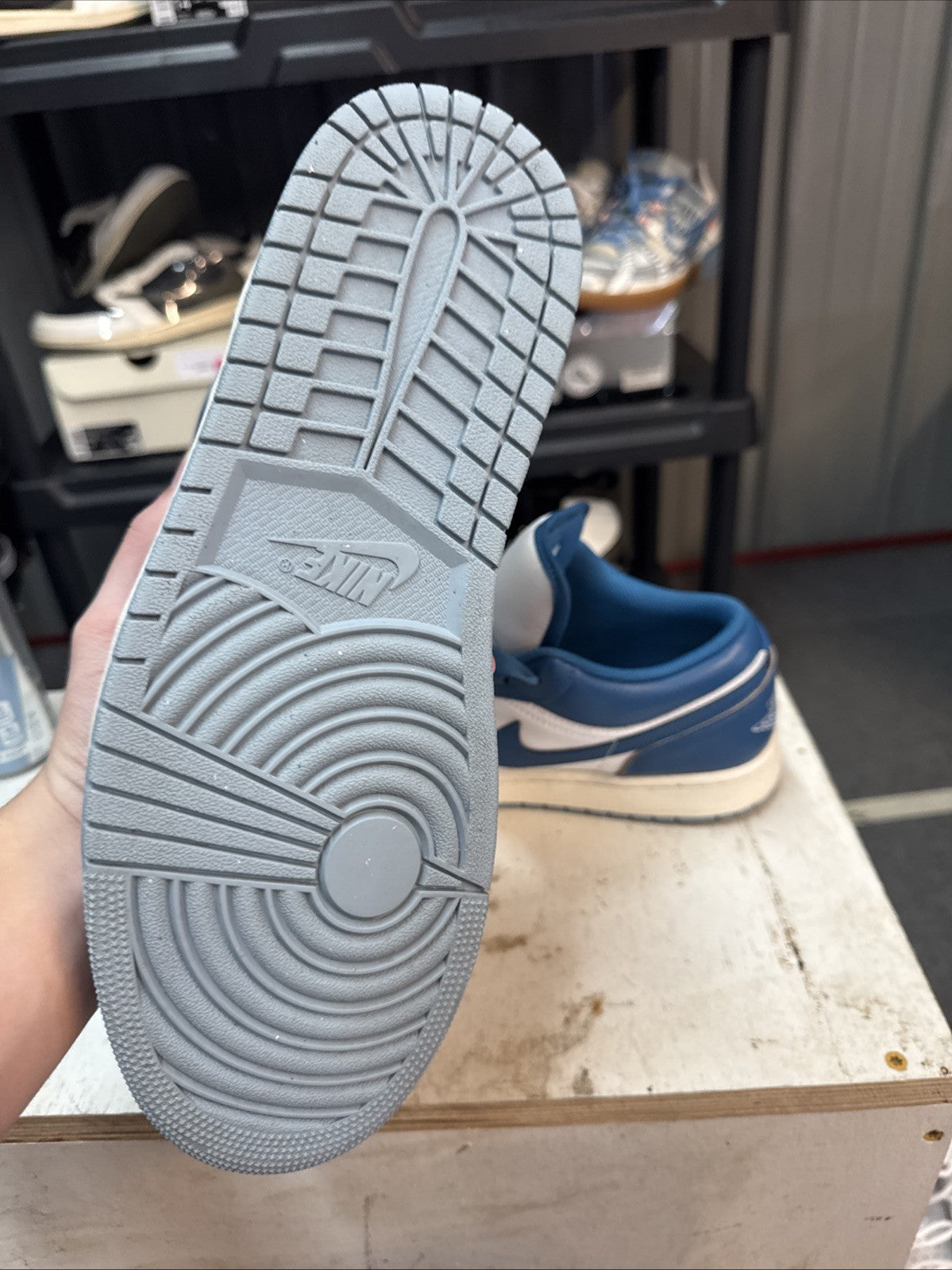Jordan Air Jordan 1 Low SE Blue White | Replacement Box - Size 11 - product image from the listing.