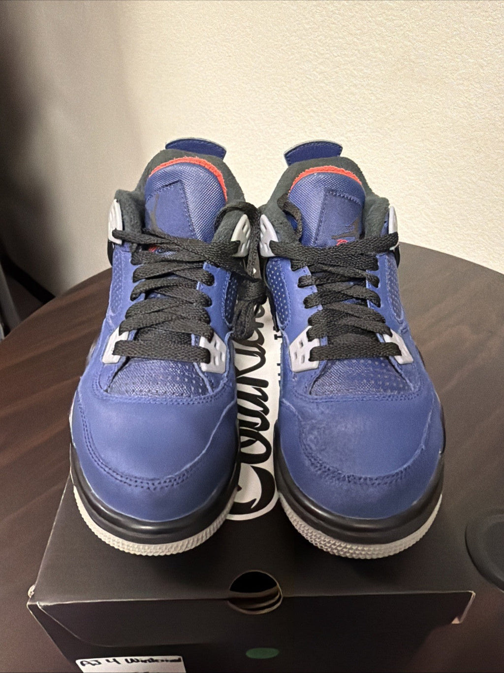 Winter GS Loyal Blue CQ9745-401 Size 5.5Y Black Cat IV I - Nike Air Jordan 4 Retro - product image from the listing.