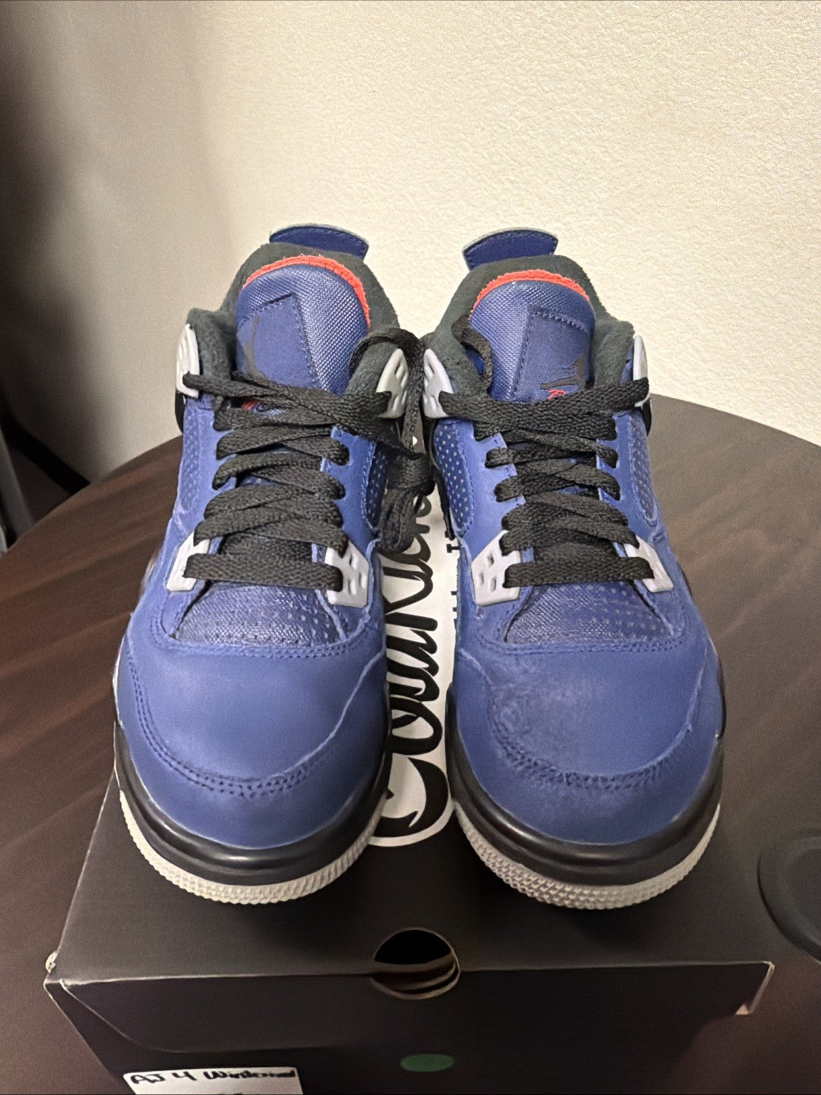 Winter GS Loyal Blue CQ9745-401 Size 5.5Y Black Cat IV I - Nike Air Jordan 4 Retro - product image from the listing.