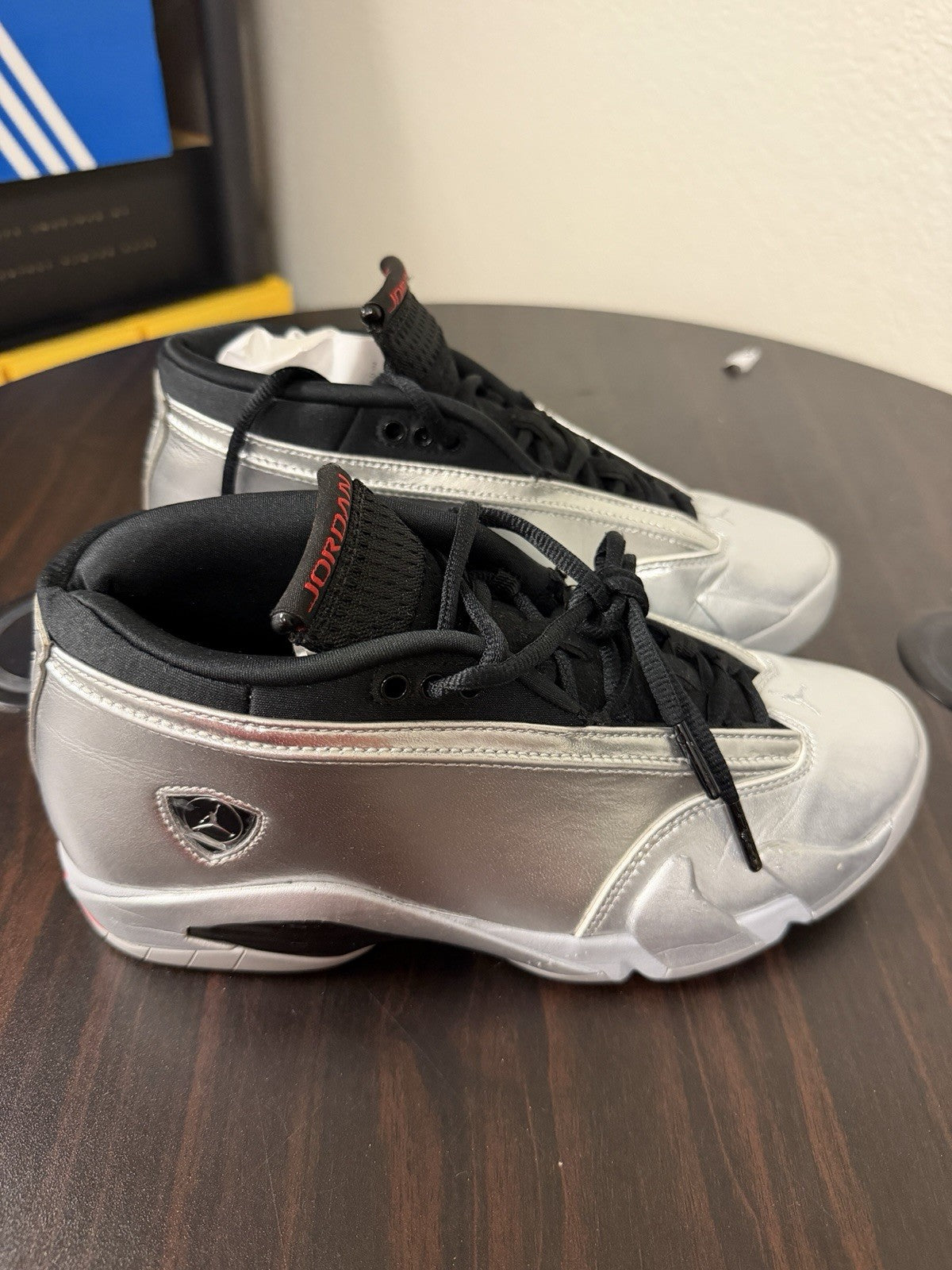 Air Jordan 14 Retro Low Metallic Silver W - Size 8 - product image from the listing.