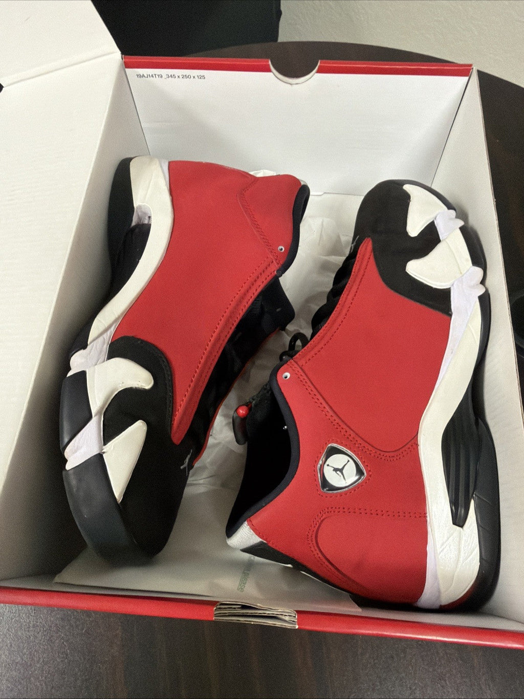 Air Jordan 14 Red Black White - product image from the listing.