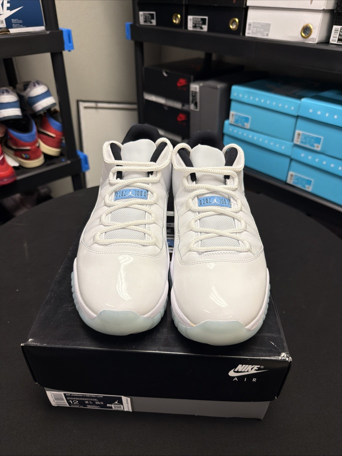 Men's Nike Jordan XI 11 Retro 2021 Low Legend Blue AV2187-117 Size 12 - product image from the listing.
