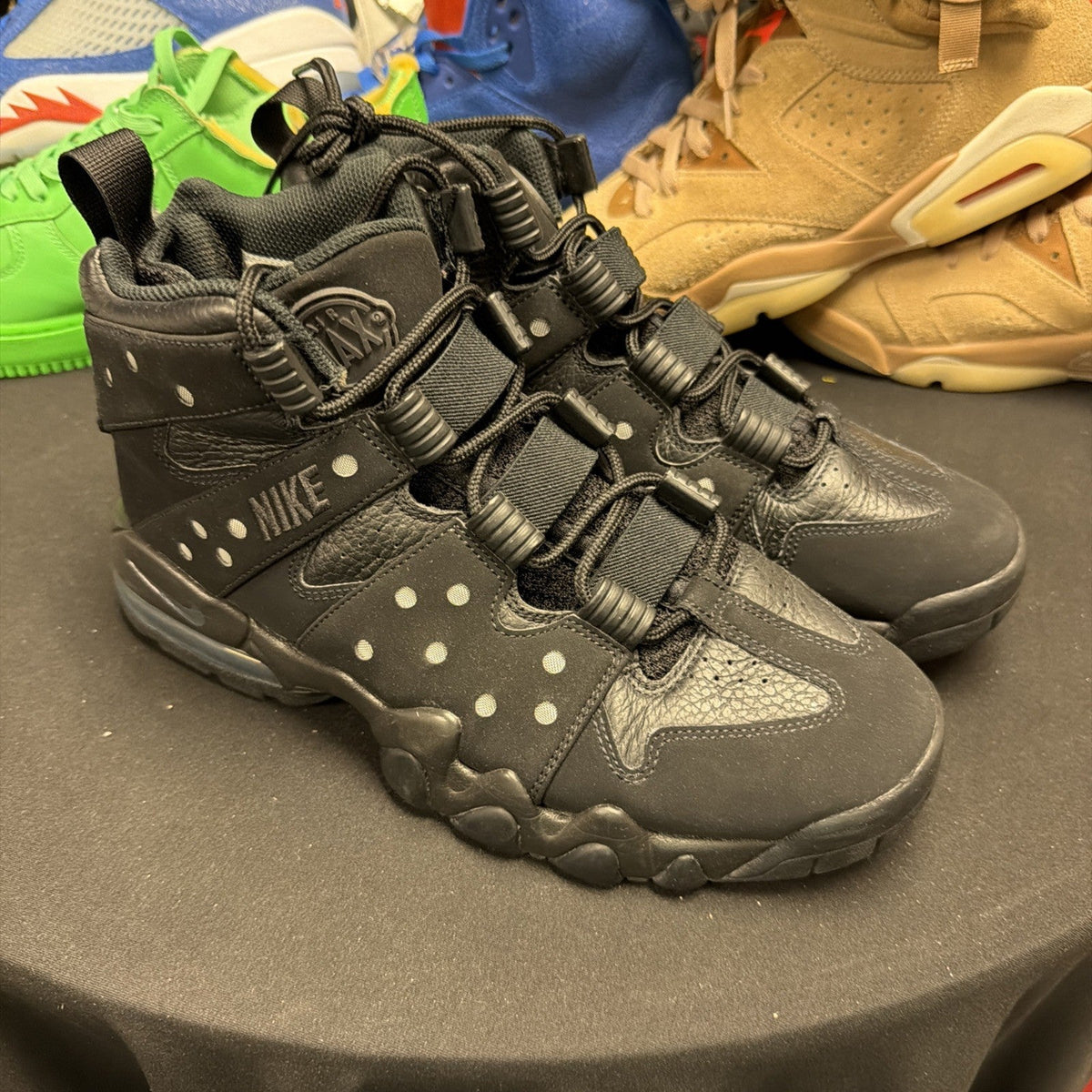 Men's Nike Air Max 2 CB '94 Triple Black Barkley DC1411-001 Size 8.5 - product image from the listing.