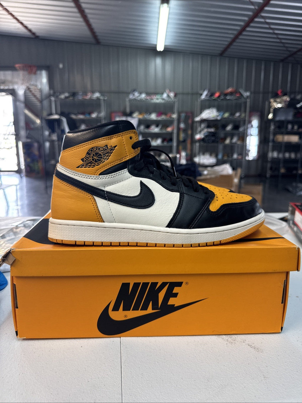 Nike Air Jordan 1 Retro High OG Taxi - Size 10 - product image from the listing.