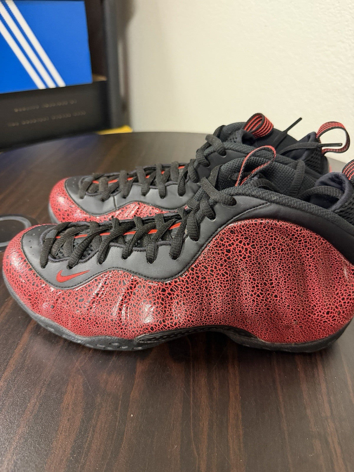 Air Foamposite One Cracked Lava Size 8.5. 314996-014 by Nike - product image from the listing.