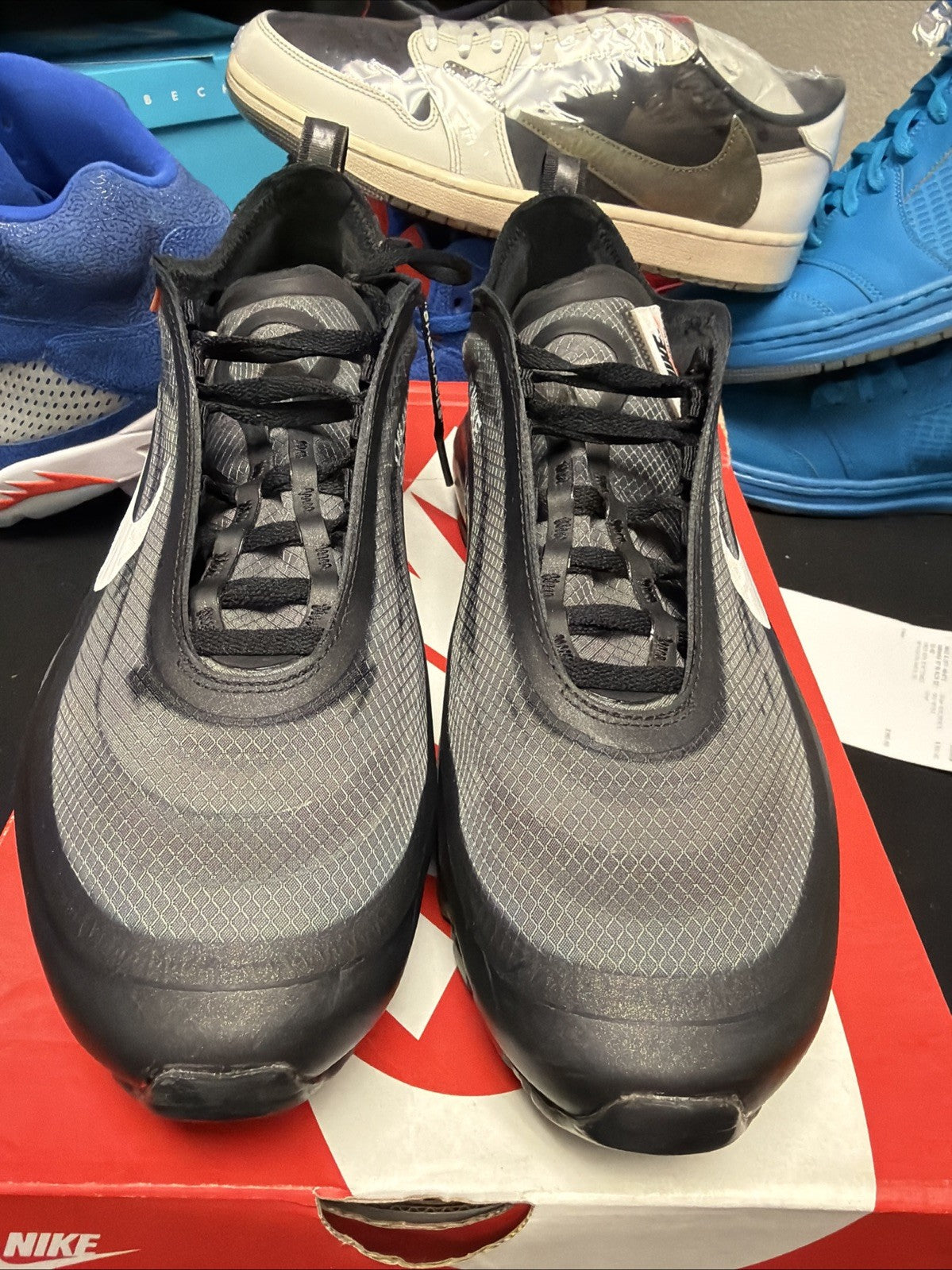 Men's Off-White Nike Air Max 97 Black Size 10 AJ4585-001 Virgil Abloh - product image from the listing.
