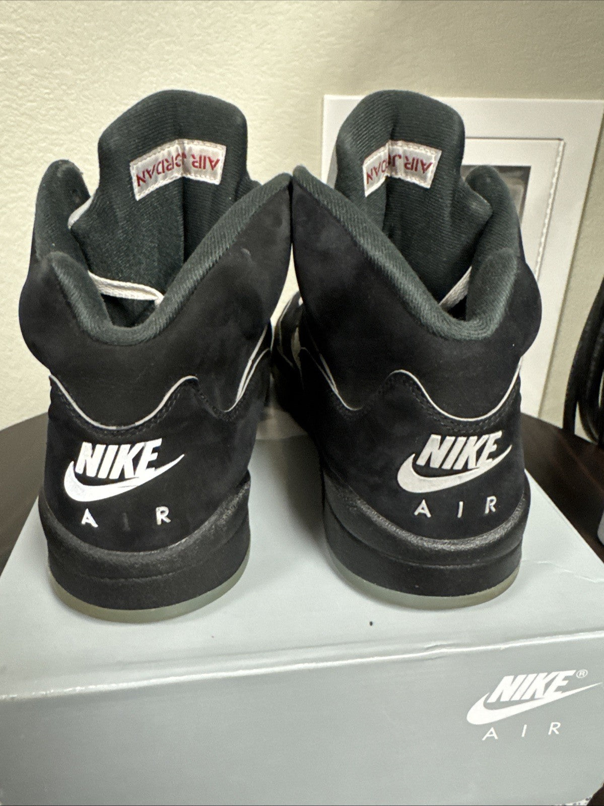 Black Metallic Reimagined Size 12 - Air Jordan 5 - product image from the listing.