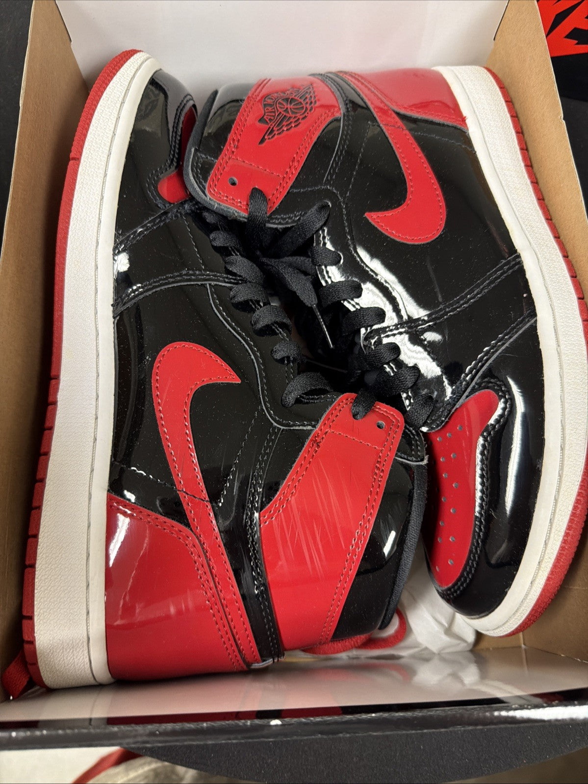 Patent Bred Size 9 (555088 063) - Air Jordan 1 Retro High OG - product image from the listing.