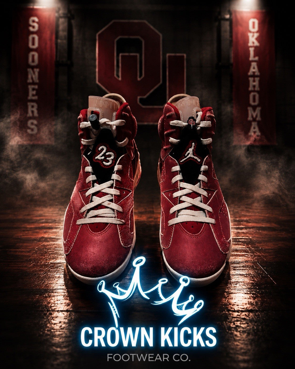 Air Jordan 6 Retro PE Oklahoma Sooners - Size 13 - product image from the listing.