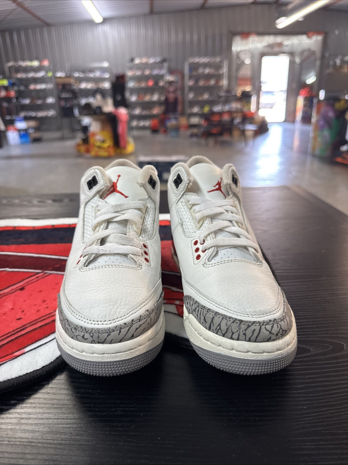 Nike Air Jordan 3 Retro Elephant Print | Replacement Box - Size 6.5y - product image from the listing.