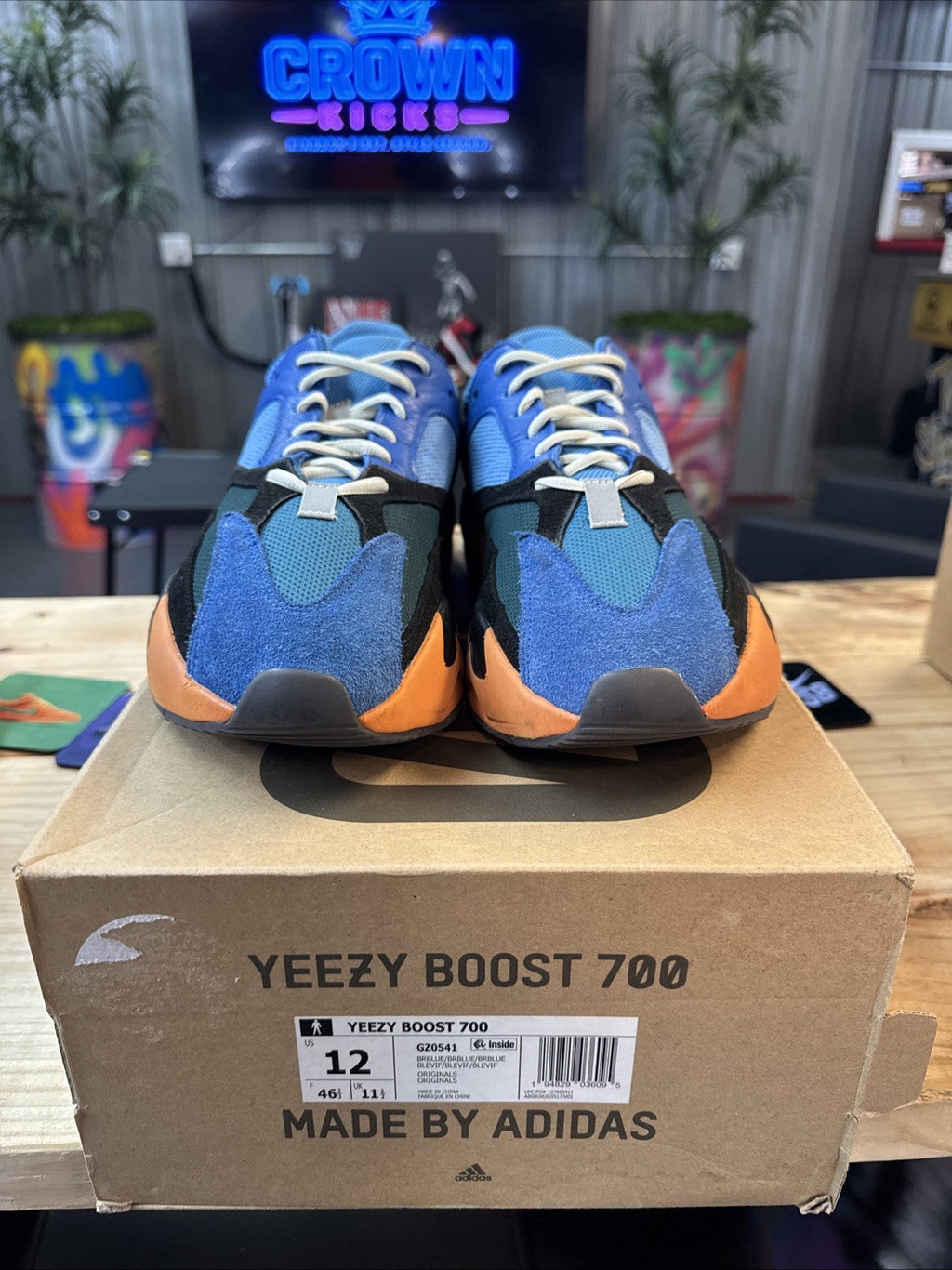 adidas Yeezy Boost 700 Bright Blue - Size 12 - product image from the listing.