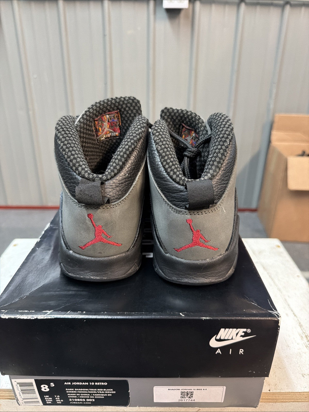 Air Jordan 10 Retro 2018 Shadow - Size 8.5 - product image from the listing.