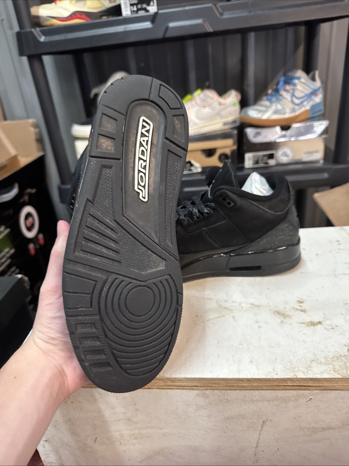 Black Cat 2025 CT8532-001 Size 8.5 | No Box - Air Jordan 3 Retro - product image from the listing.
