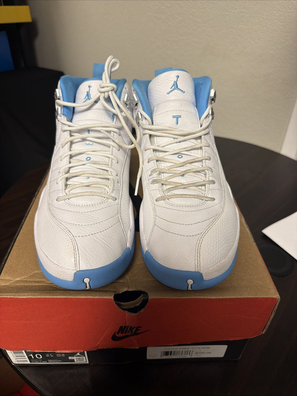 Air Jordan 12 Retro 2025 Melo casual basketball authentic shoe CT8013-112 for Men - product image from the listing.