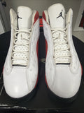 Air Jordan Cherry 13 Size 10 Retro Nike 2010 Release White, in Red Black 414571-101 - product image from the listing.
