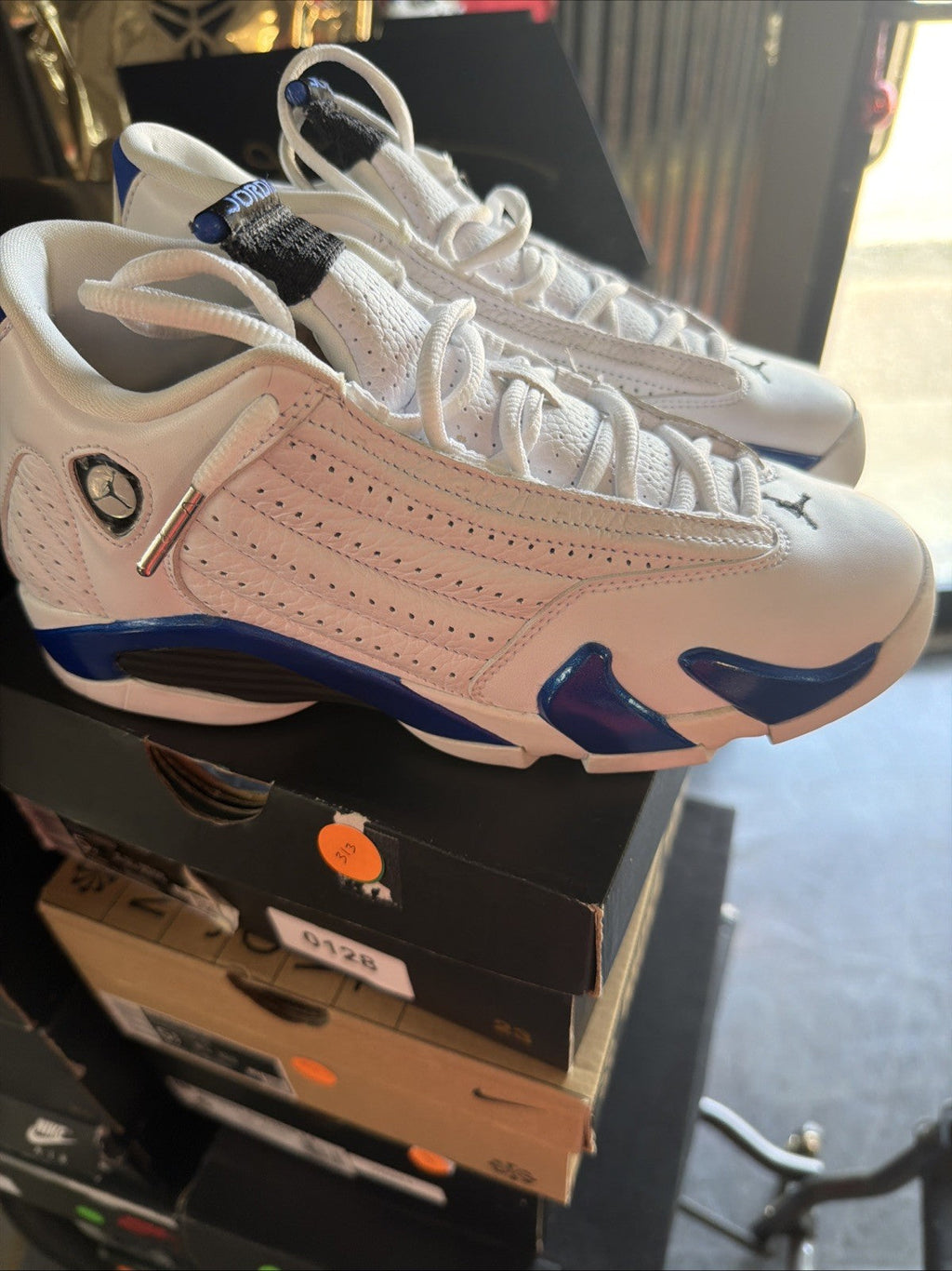 "Hyper Royal" Air Jordan 14 Retro (2020) (GS) Sneakers Unisex Youth Kids Young - product image from the listing.