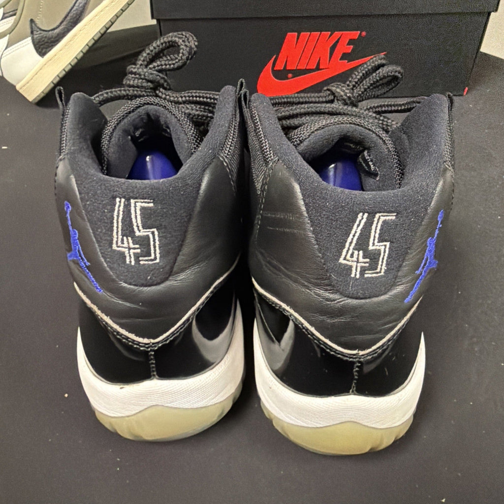 Air Jordan 11 Retro Space Jam High Top Sneaker Black White Concord - product image from the listing.