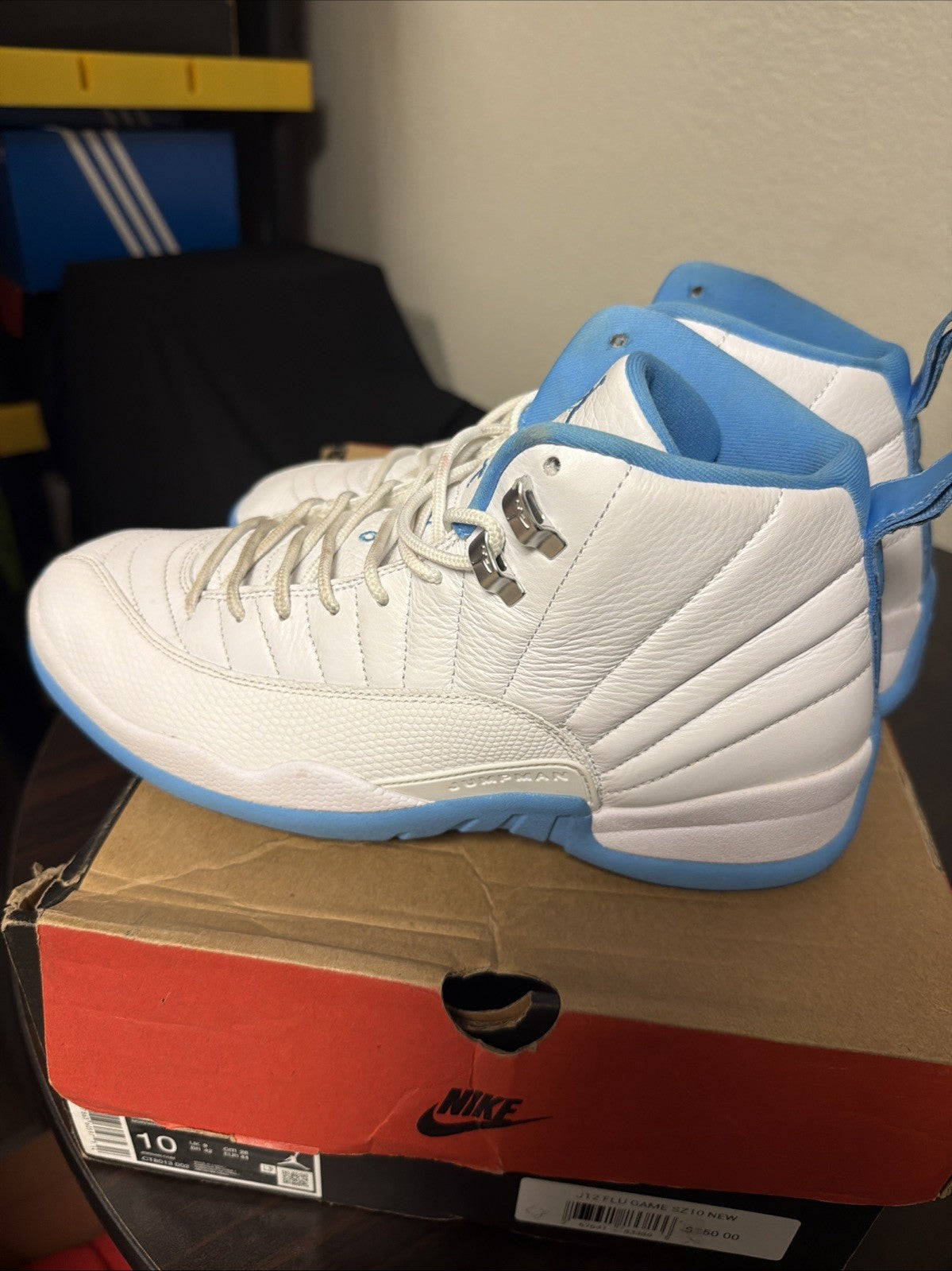 Air Jordan 12 Retro 2025 Melo casual basketball authentic shoe CT8013-112 for Men - product image from the listing.