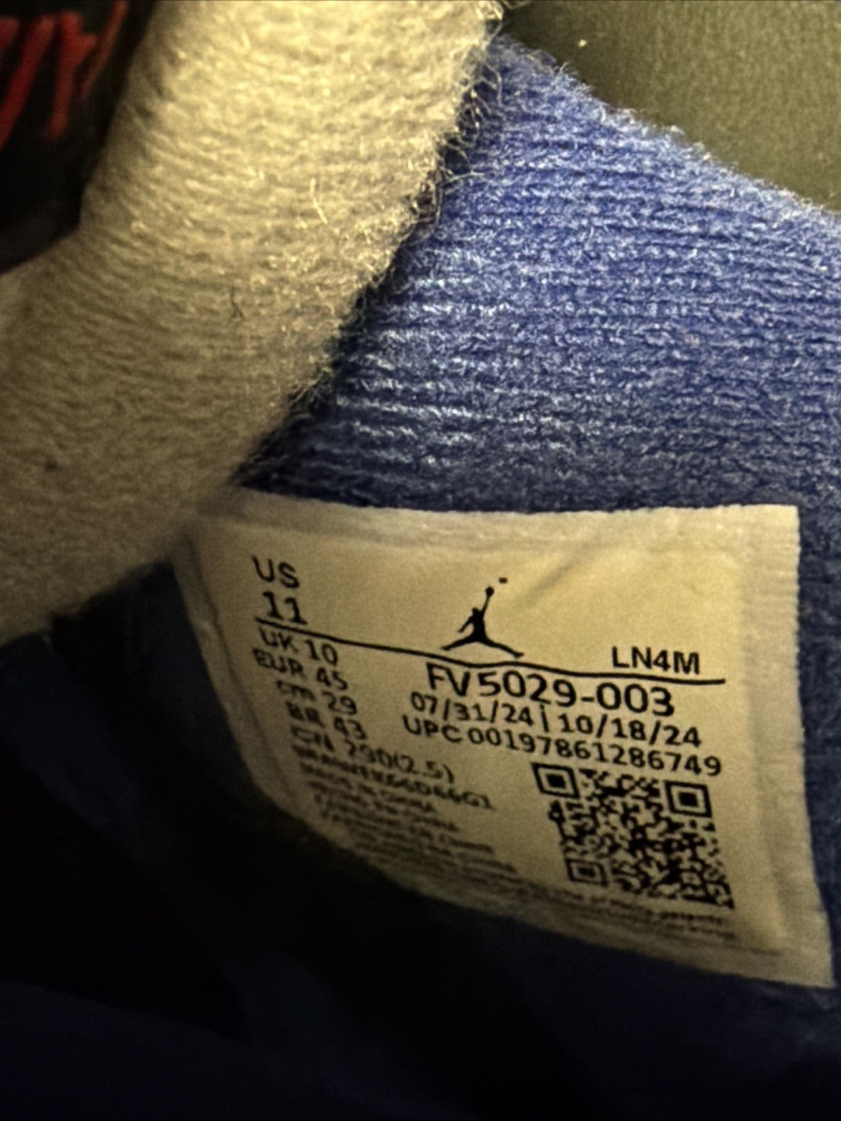 "RARE AIR" Air Jordan 4 Retro 2025 - Size 11 - FV5029 003 (15406-3) - product image from the listing.