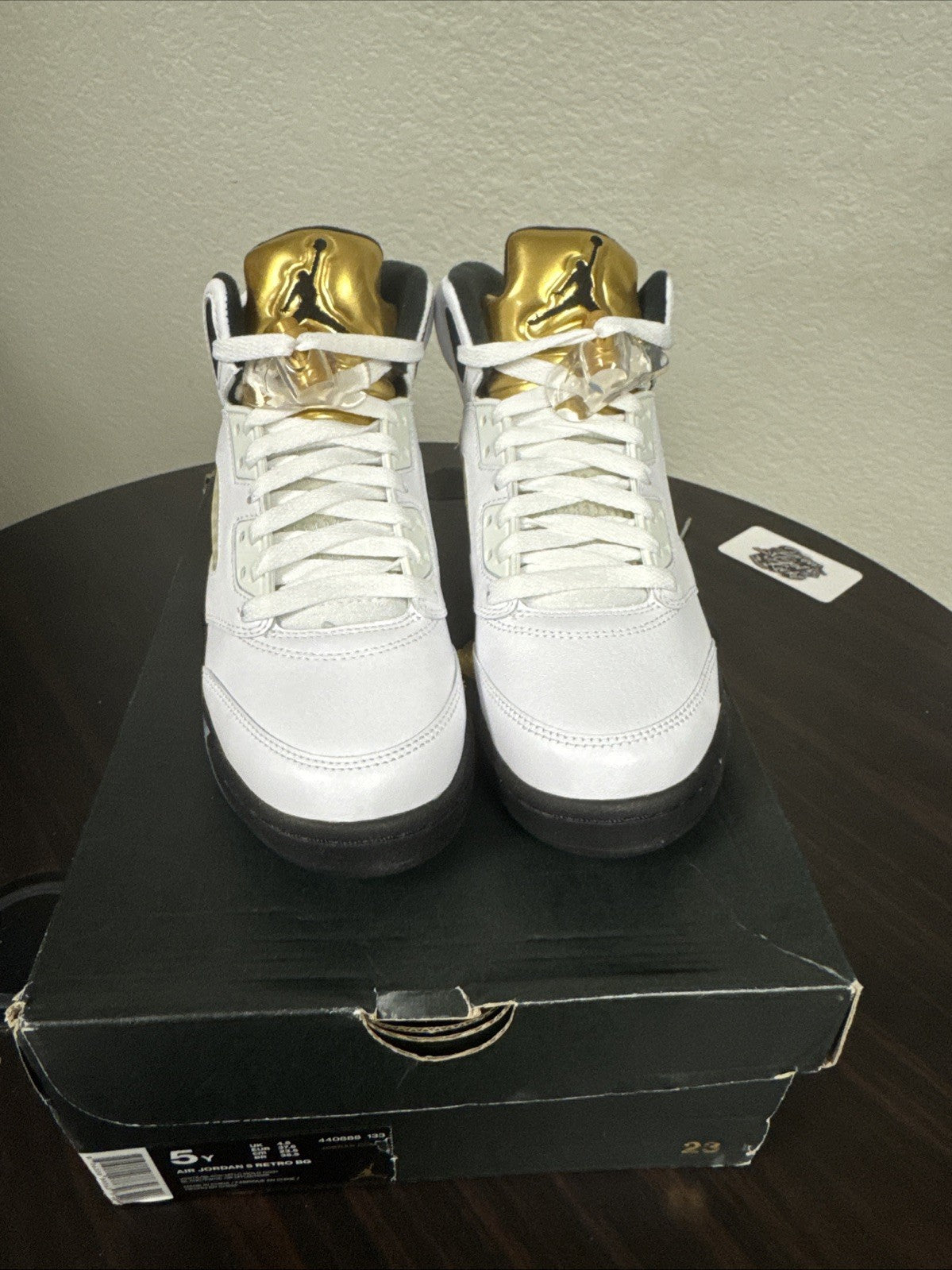 Nike Air Jordan 5 V Retro Olympic 2016 440888-133 Gold - 5y - product image from the listing.