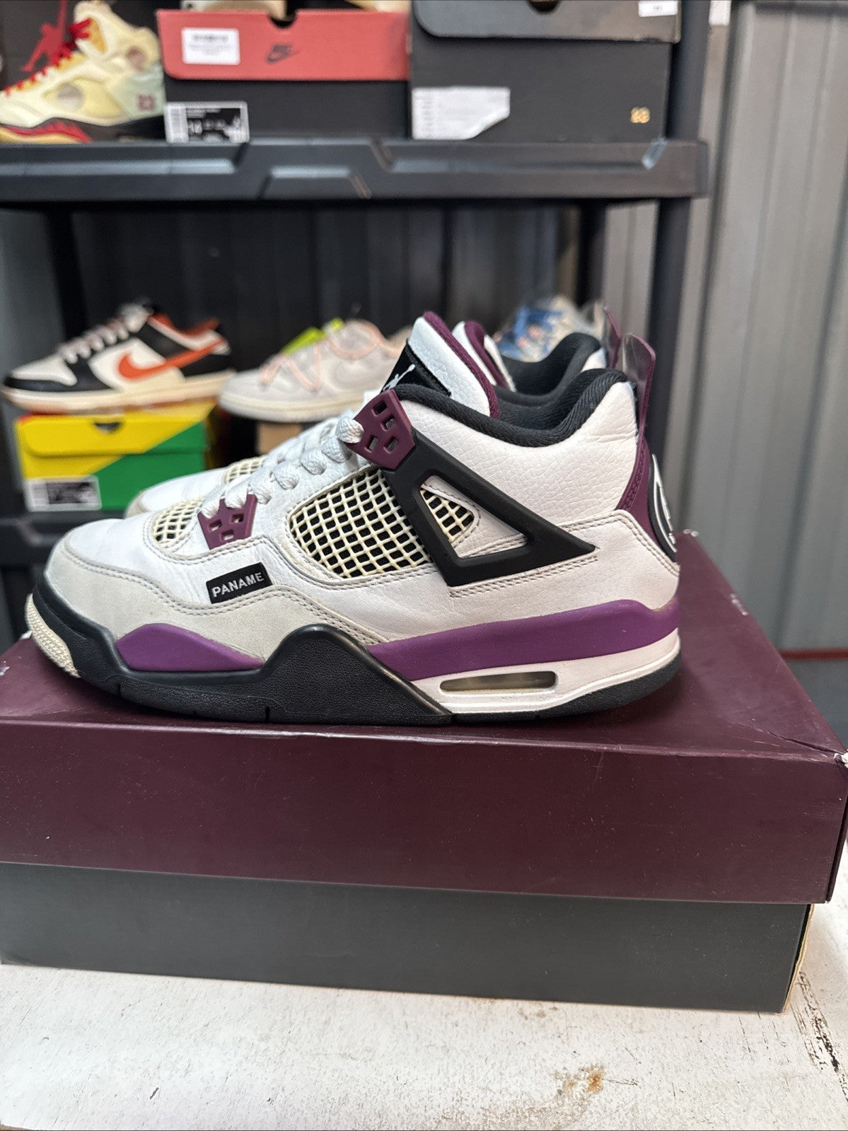 Jordan Paris Saint-Germain x Air Jordan Kids 4 Retro GS - Size 6.5Y - product image from the listing.
