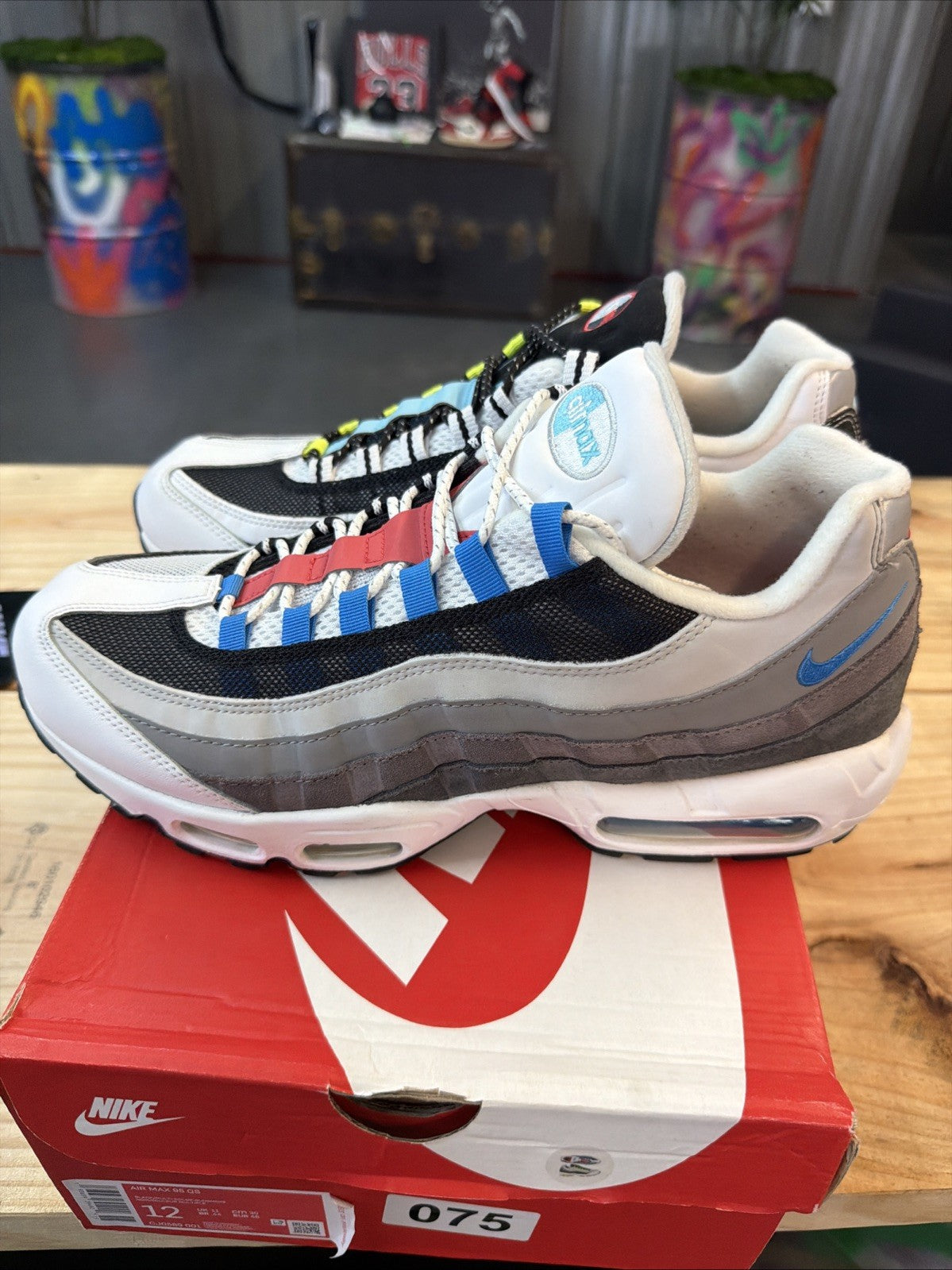 Men's Size 12 - Nike Air Max 95 QS Greedy 2.0 - product image from the listing.