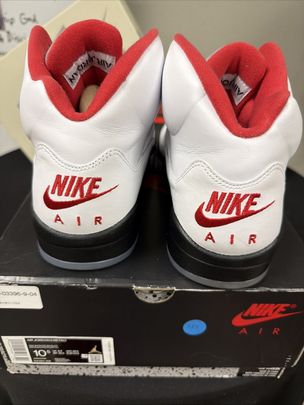 Fire Red 10.5 with box - Air Jordan 5 Retro Mid - product image from the listing.