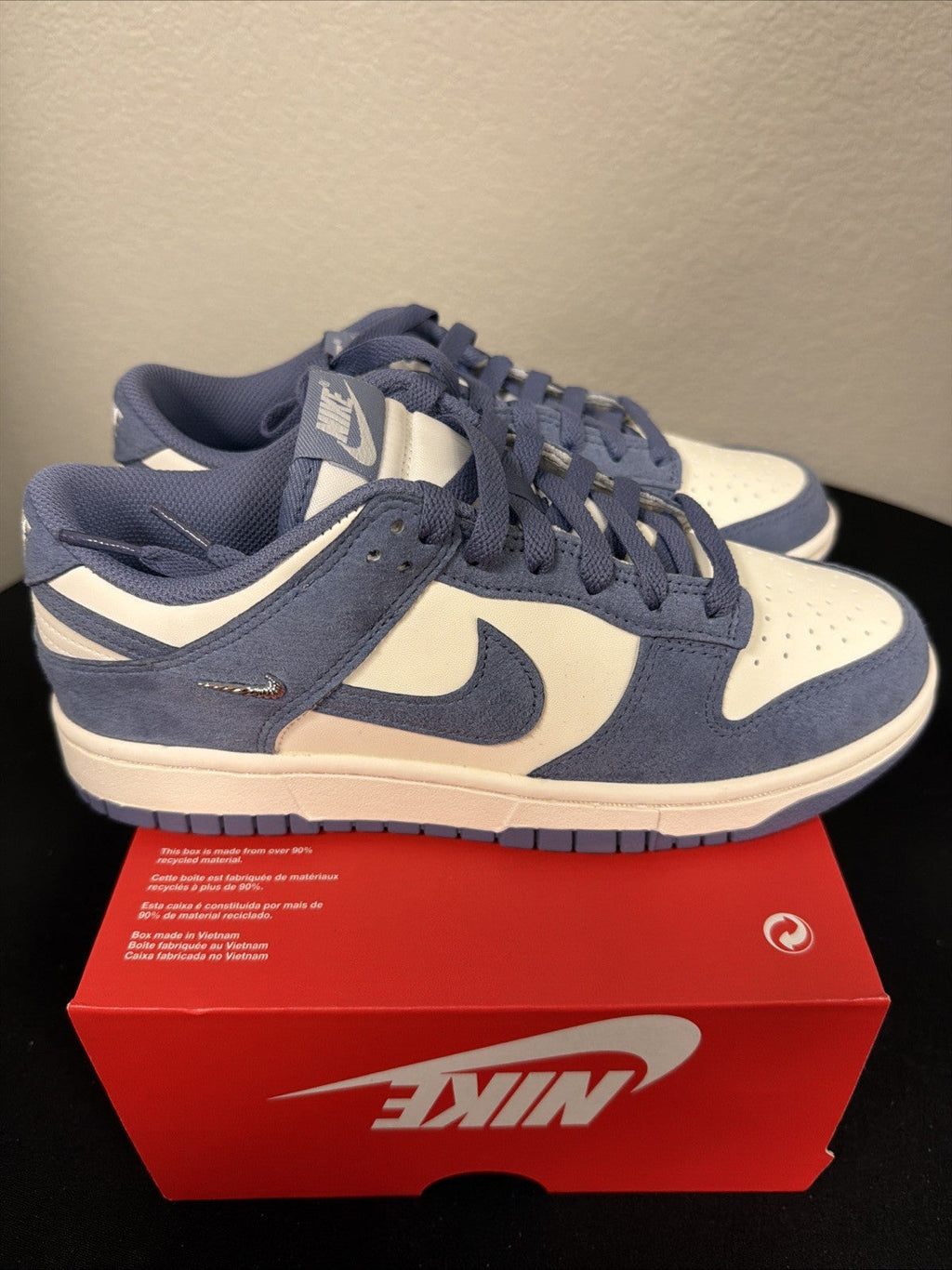 Nike Dunk Low Mini Swoosh - World Indigo W - Size 8.5 - product image from the listing.