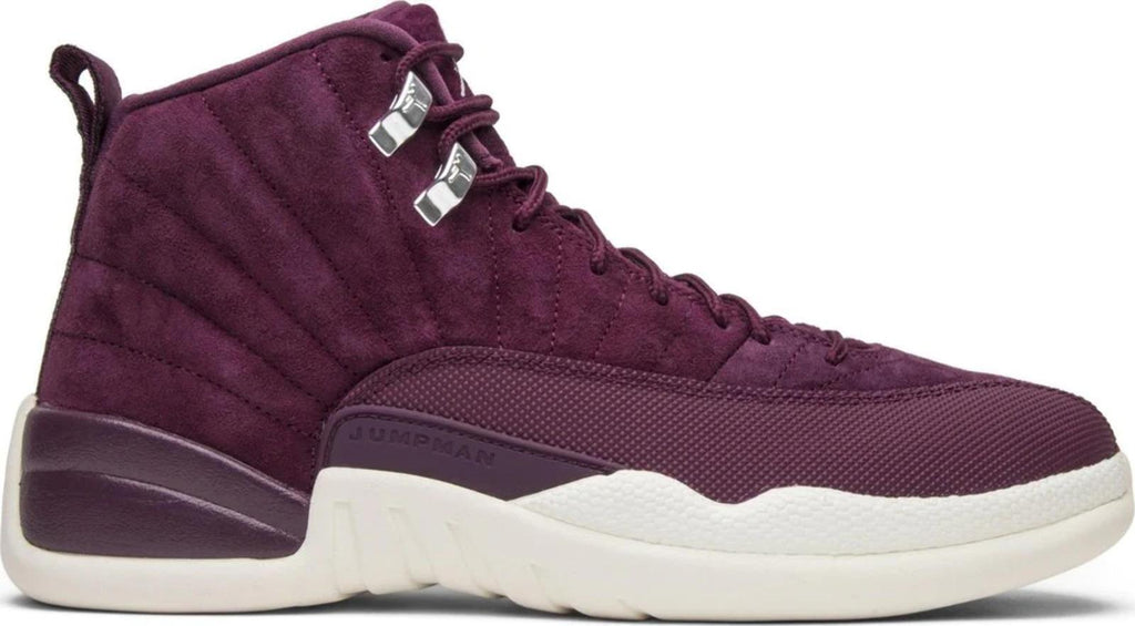 Air Jordan 12 Retro Bordeaux White 2017 Mid Top Men's Athletic Sneaker - product image from the listing.