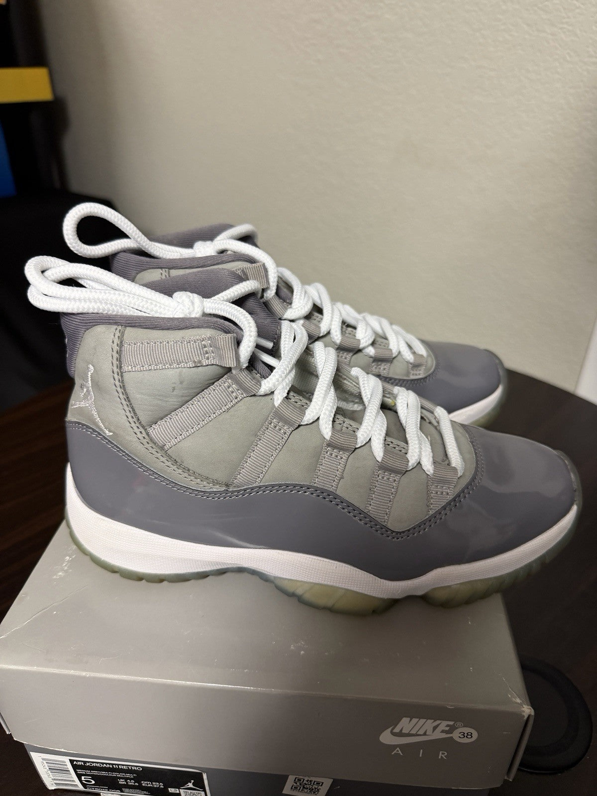 Jordan 11 Retro High Cool Grey - Size 5 - product image from the listing.
