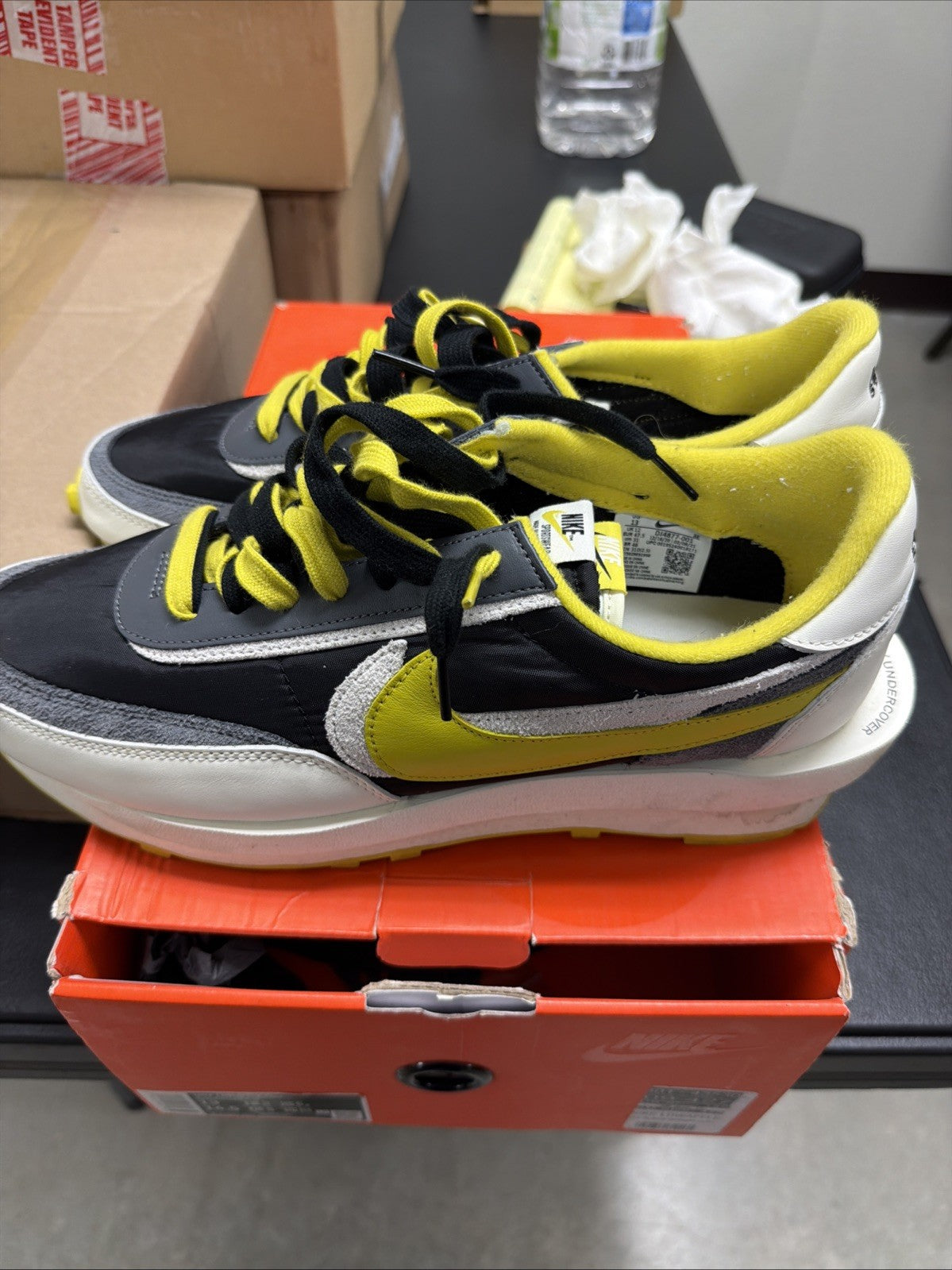 sacai x Undercover x Nike LDWaffle Bright Citron - Size 13 - product image from the listing.