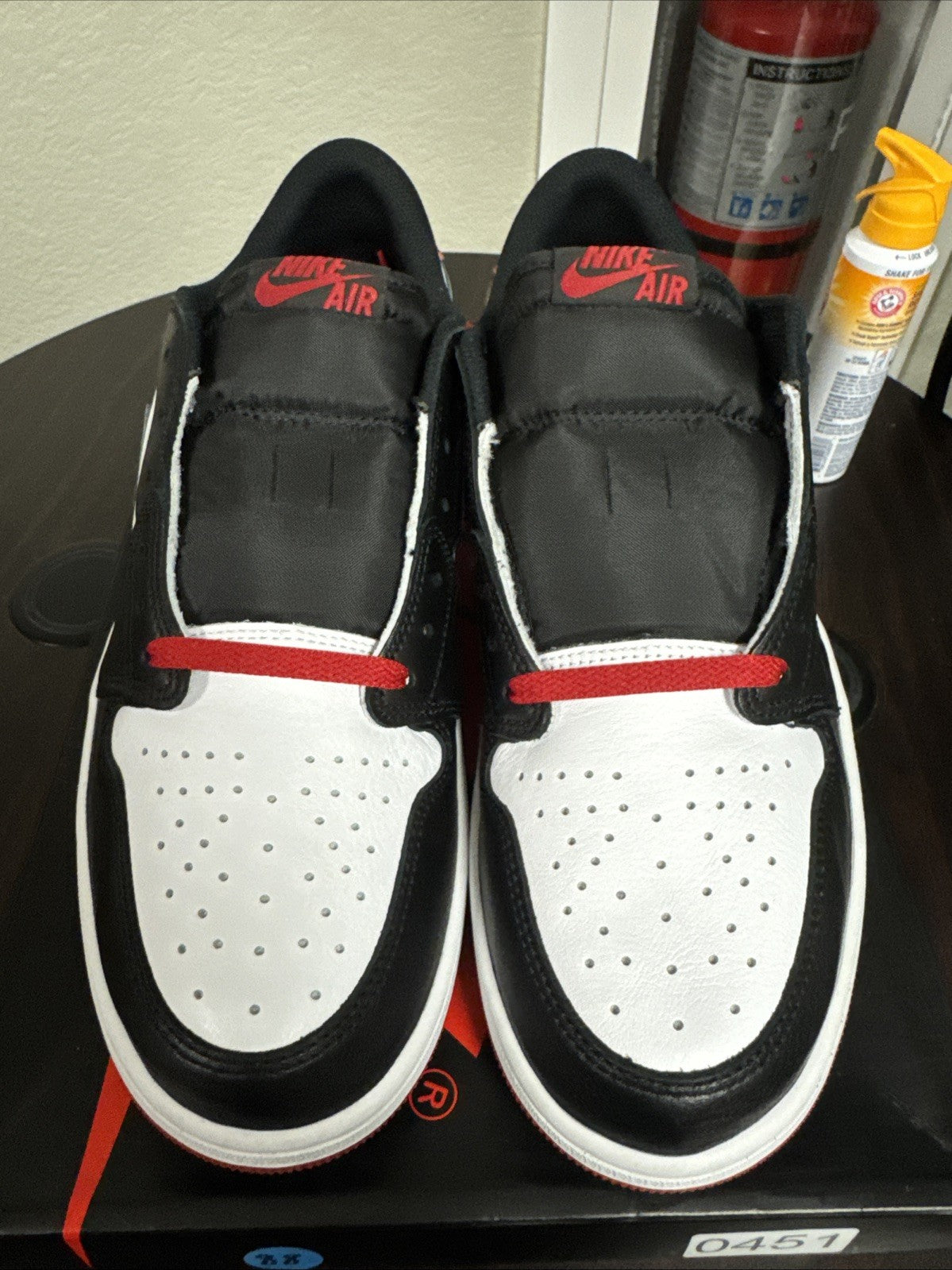 Air Jordan 1 Low OG Black Toe CZ0790-106 GS - Size 13 - product image from the listing.