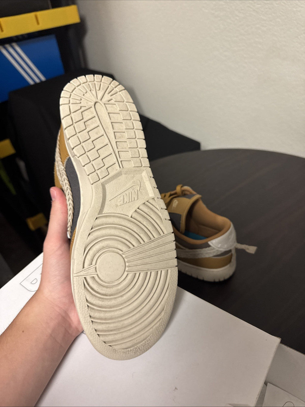 Men's Nike Dunk Low N7 By You Custom Lyle Thompson Size 10 DJ3210-991 - product image from the listing.