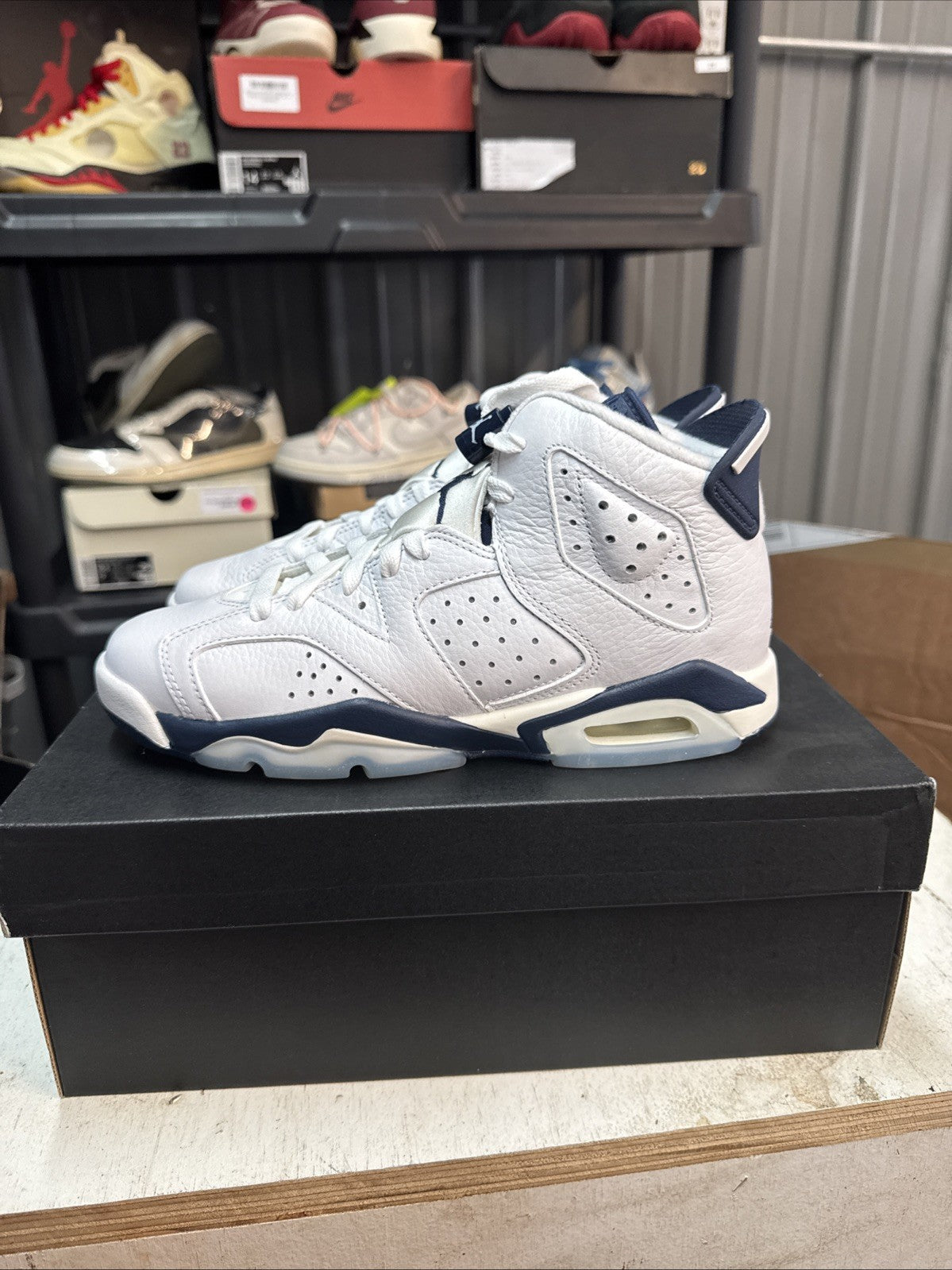 "Midnight Navy" Size 5.5y - Nike Air Jordan 6 Retro GS - product image from the listing.
