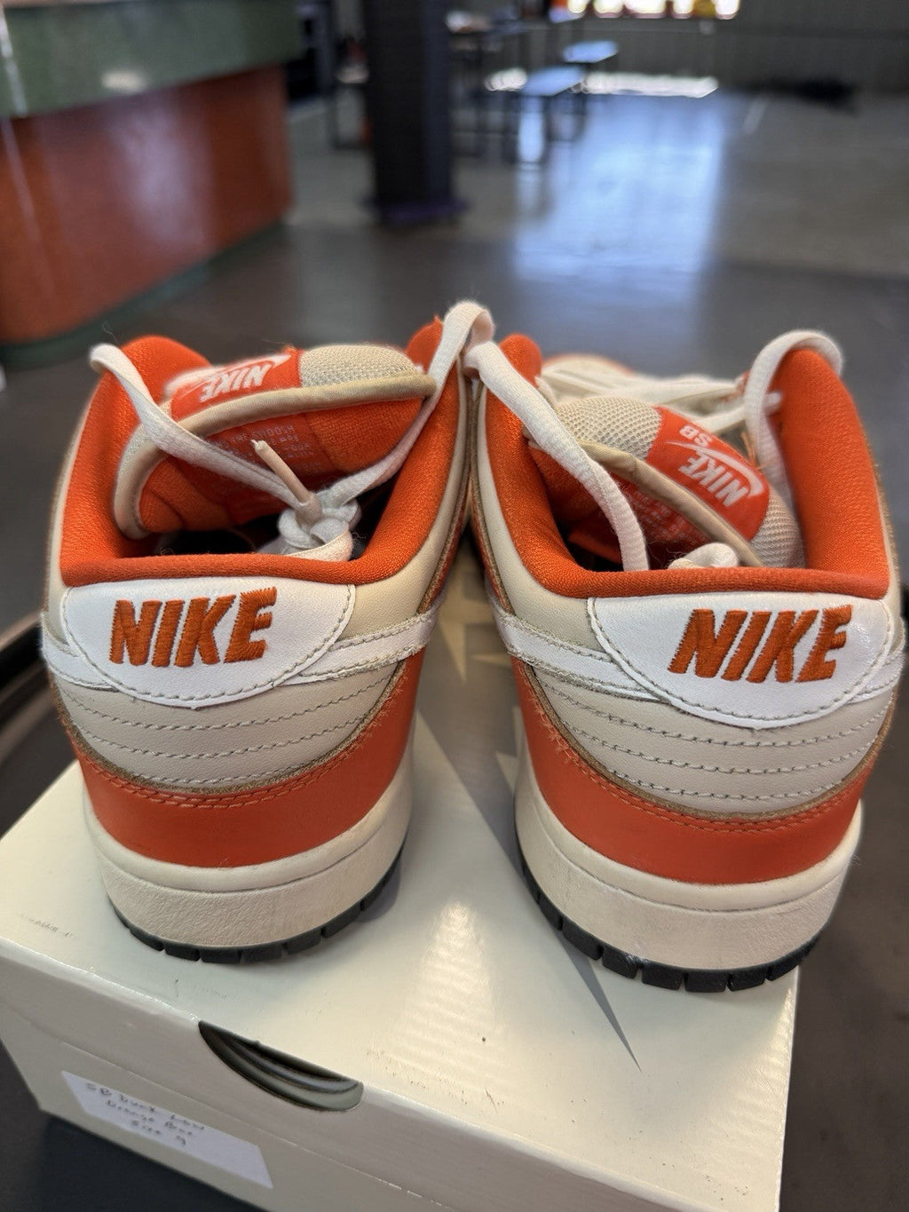 Nike Dunk SB Low Orange Box - Size 9 - product image from the listing.