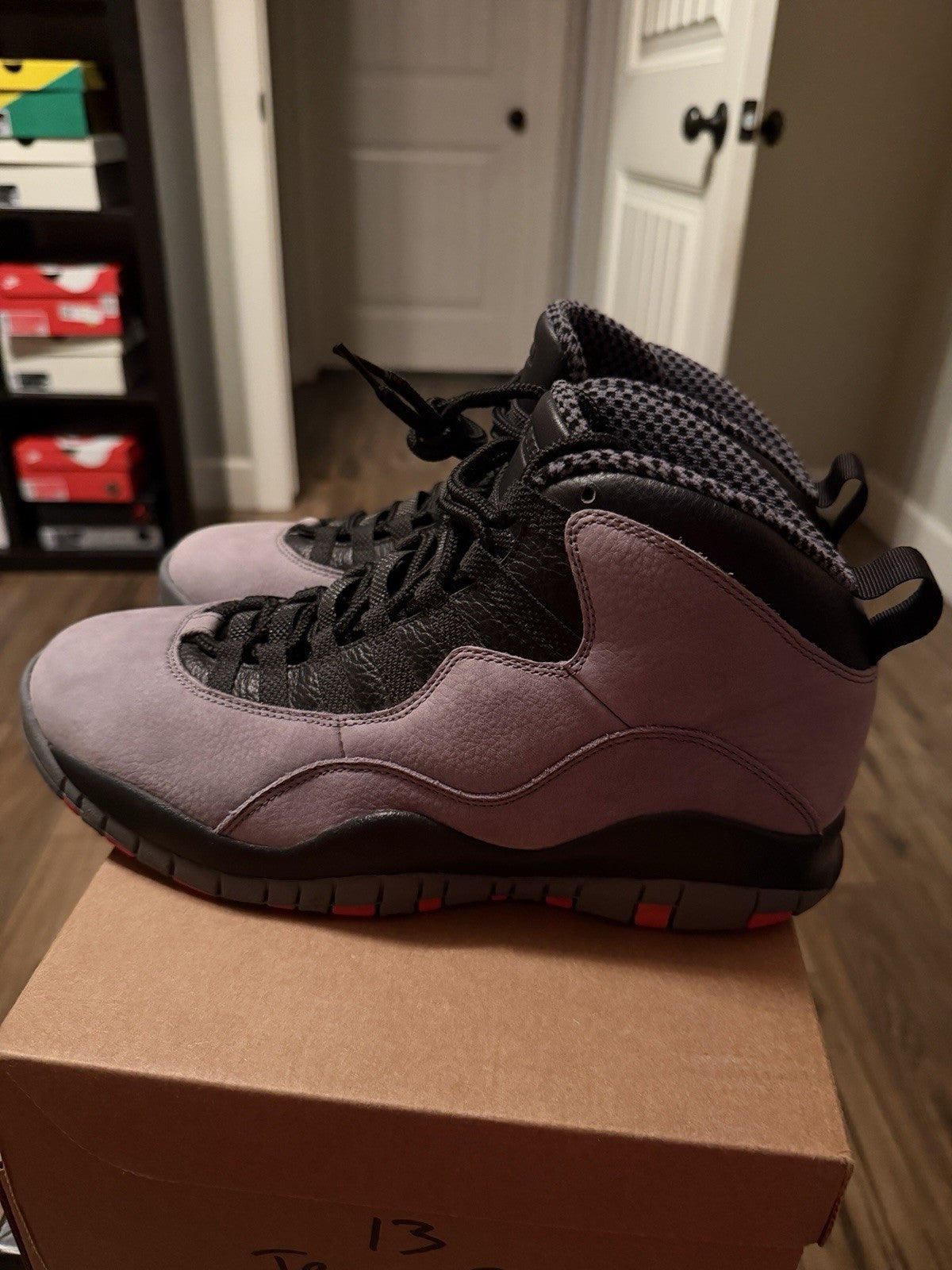 LOOK SEE Sample Taiwan SP14 Cool Grey Infrared Size 9 - Nike Air Jordan 10 Retro - product image from the listing.